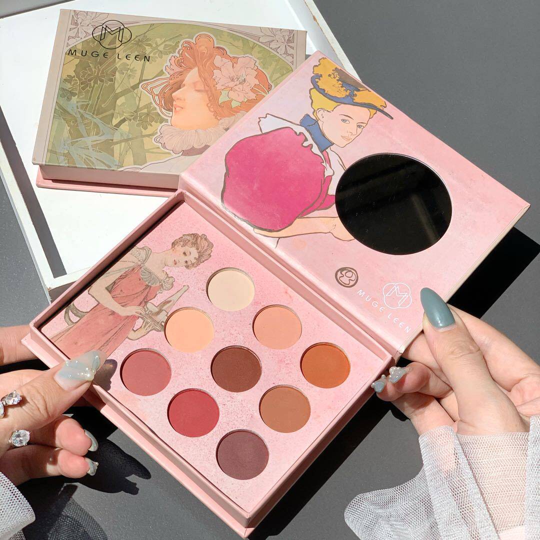 Dreamland is addicted to 9-color eyeshadow palette niche matte pearlescent students cheap daily wild makeup earth color super hot