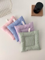 Hanli Korean style丨Korean ins style square quilted fabric placemat shooting background props insulation pad coaster