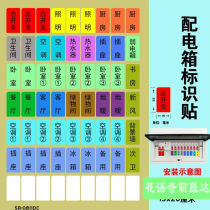 强电箱家用家用配电箱配电箱标识贴家用电表箱空开贴标签提示贴不