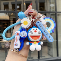 Cute cartoon keychain womens number plate Korean creative car key chain pendant Mens and womens couple backpack pendant