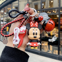 Korean creative cute keychain pendant female cartoon doll A couple car key chain girl bag pendant