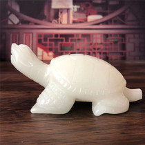 Jade tortoise ornaments creative home living room entrance office desktop study new Chinese style fortune evil gift