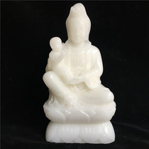 Afghan Jade send son Guanyin ornaments home living room TV cabinet feng shui lucky porch desktop Buddha decoration