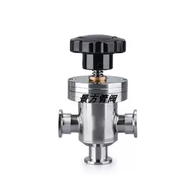 GD vacuum three-way flapper valve KF16 25 40 vacuum flapper valve partition flapper valve KF manual valve