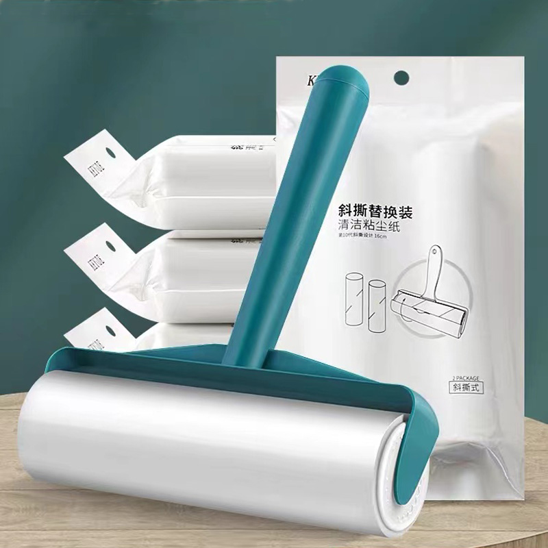 粘毛器滚筒家用床上头发滚刷衣服吸去黏滚除沾毛筒撕刷毛卷纸神器