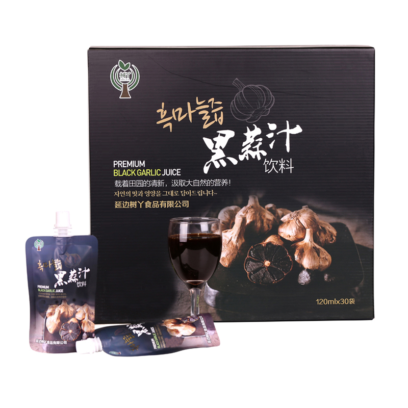 Tree girl black garlic black garlic black garlic stock solution concentrated fruit and vegetable drink 120ml × 30 bags
