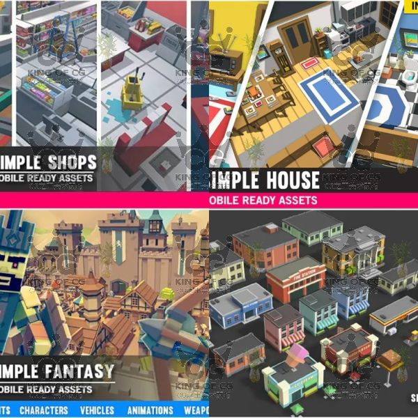 图片[16]-91套Unity3D低面风格化卡通模型LOWPOLY场景POLYGON人物角色U3D-cg男孩