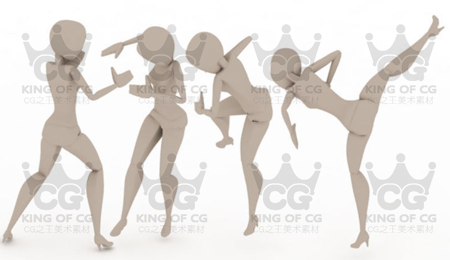 图片[4]-3D角色max人物bip动作bhv捕捉游戏maya动画c4d/unity/UE4/blender-cg男孩