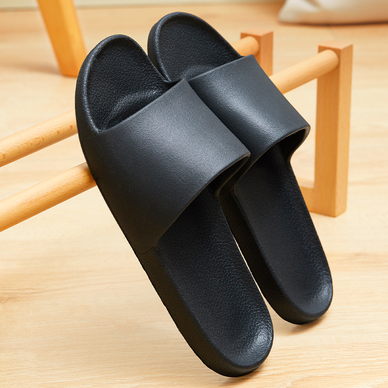 Cool slippers men's summer home indoor couple non-slip word drag summer bathroom bath home plastic support shoes men's