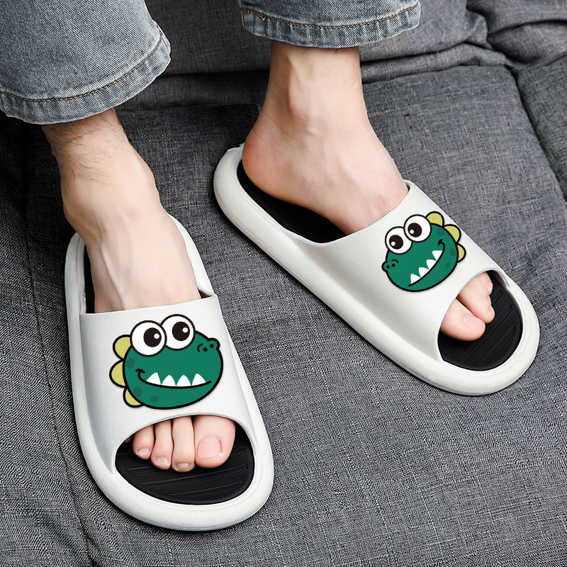 ins slippers men's summer cartoon outer wearing couple nets red non-slip home outdoor 2022 new sandals men