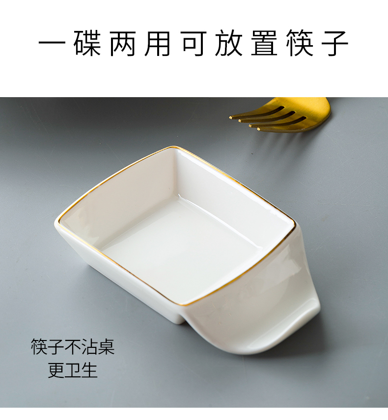 Dishes suit household European - style up phnom penh pure white rainbow such use combination tableware creative jingdezhen ceramic dish dish dish bowl