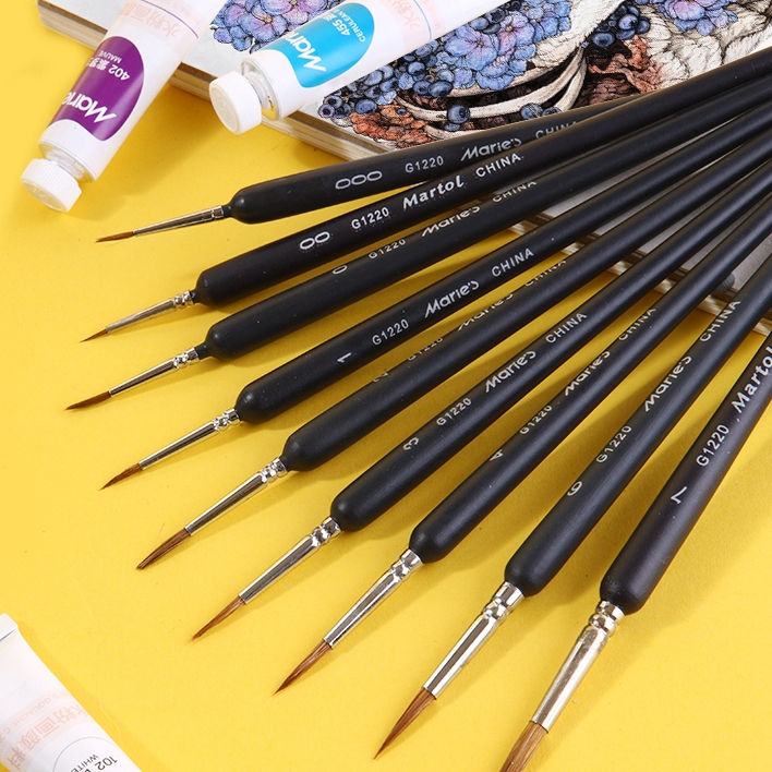 Mulley Wolf THREAD PEN NYLON PAINTBRUSH STUDENT WITH FINE ART SPECIAL WATER POWDER BRUSH COUNTRY PAINTING WATERCOLOR WORK STROKE WORK PEN PROPYLENE PAINT OIL PAINTING SKETCHING SUIT