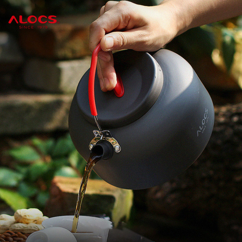 Love Luke outdoor kettle portable camping aluminum pot outdoor teapot camping field boiling water Tea pot coffee pot