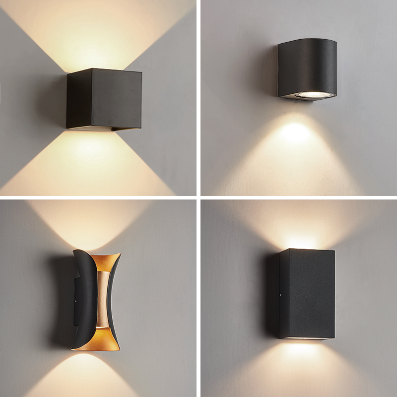 Qingyi outdoor waterproof LED wall lamp external wall gangway stairway lamp hotel outdoor double-head rain-proof corridor