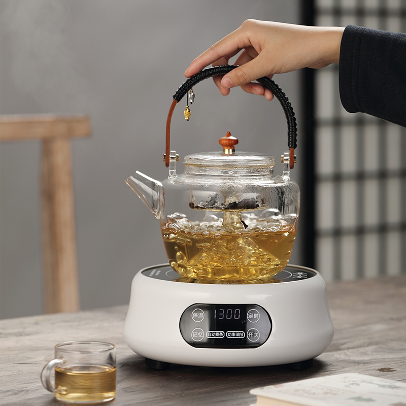 Boiling teapot tea pot tea maker net red steaming teapot pumping water pottery stove glass boiling water steam electric teapot home fully automatic