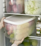 Пластиковый контейнер для хранения, прямоугольная коробка для хранения для фруктов и овощей