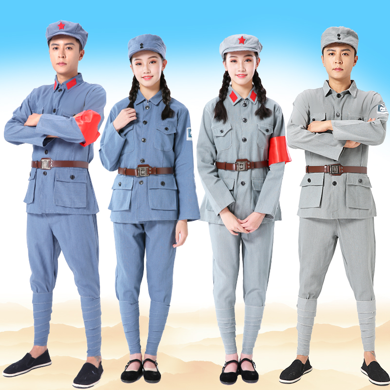 赤軍公演服 大人用 八路軍合唱団 建国記念日舞台劇 6月1日 新四軍 子供用 赤軍服