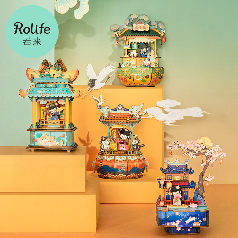 rolife if come Nanci Akane beauty new say series antique music box birthday gift table ornaments