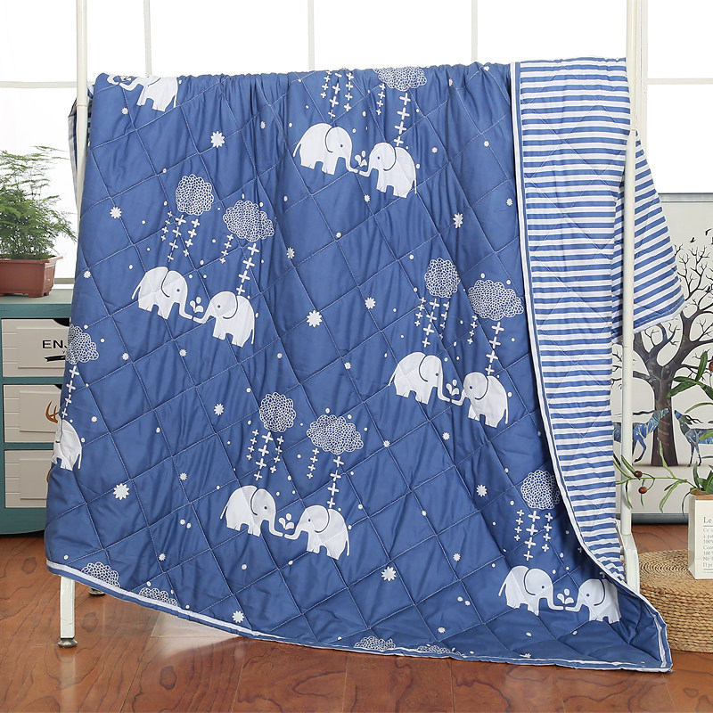 Summer Quilt Dormitory Ice Sensation Double Air Conditioning Quilted By The Day's Bed Thin by Princess Wind Student Day Style Fashion Ice Cold