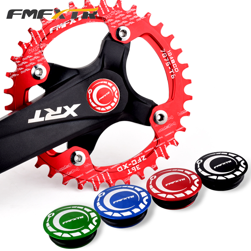 Mountain road folding bicycle aluminum alloy crank dust cover hollow one-piece dental disc right right crank plug