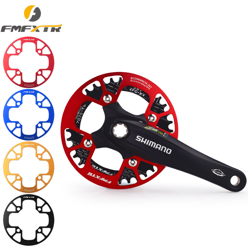 96bcd Aluminum Alloy Mountaineering Bike POSITIVE AND POSITIVE TEETH PROTECTION DISC GEAR LARGE FLUTED DISC SPROCKET CHAIN COVER BIKE ROULETTE WHEEL