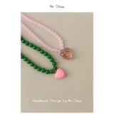 Детский браслет из бисера, ожерелье, аксессуар из жемчуга, цепочка до ключиц, в цветочек, детская одежда