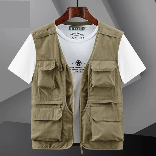 Красная униформа медсестры, мужской летний тонкий дорожный тактический альпинистский жилет