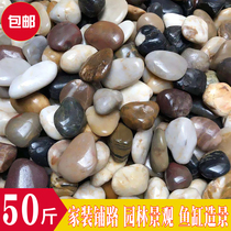 50 pounds of cobblestone paving paving courtyard garden landscaping natural size stone rain flower stone rough goose soft warm stone