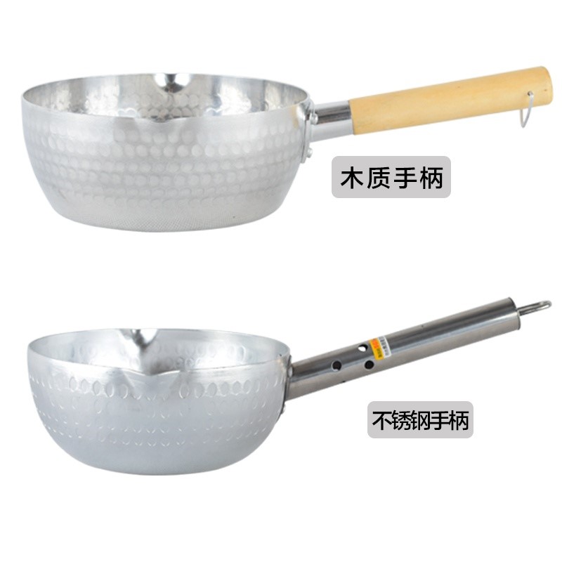 Lupan Home Old-fashioned Thickening Day Style Aluminum Snowpan Rebase Small Milk Pan Cooking Pan Soup Boiler Universal