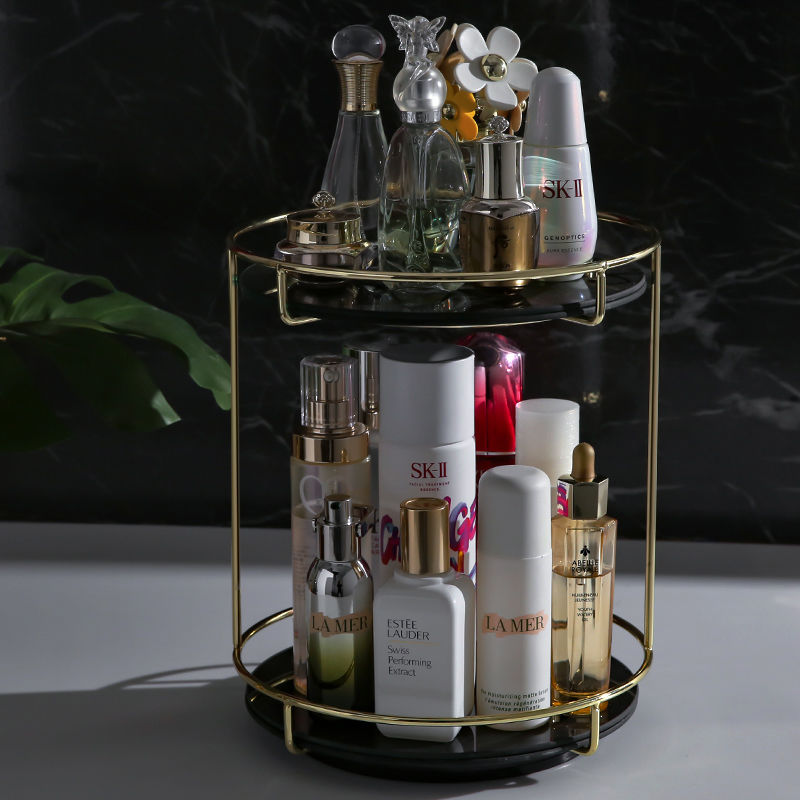 Rotating Cosmetics Containing box shelves Shelves Fragrances Skincare skincare Desktop multilayer makeup Desk Makeup Rooms Wash
