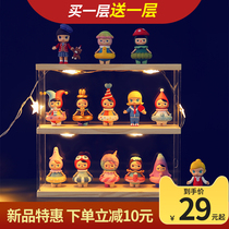 Blind box storage display stand bubble Mart doll hand-held display box acrylic dust popmart dust box