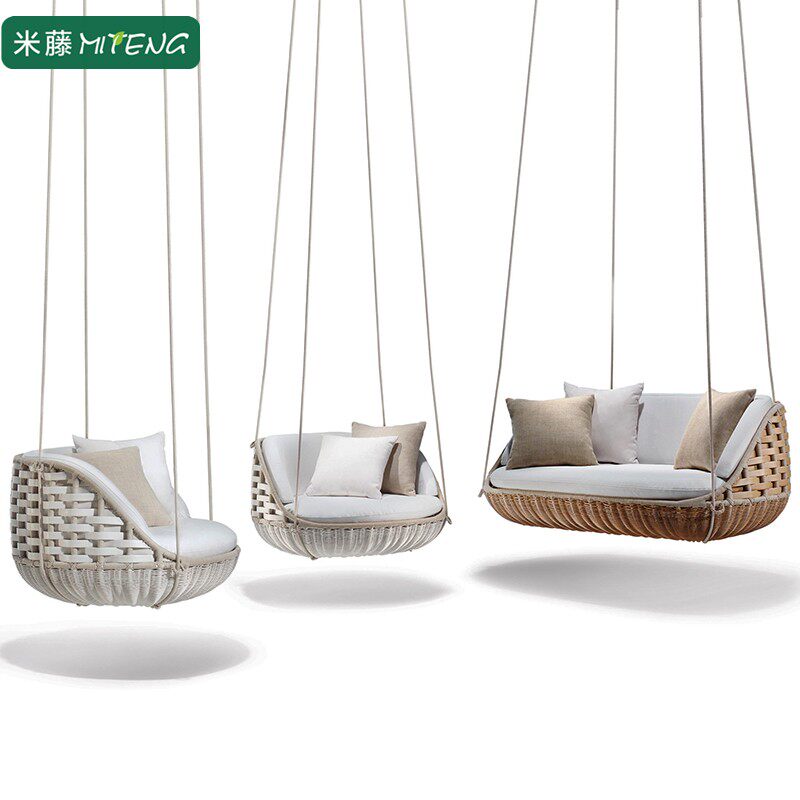 Outdoor Ins Bird Nest Hanging Chair Double Net Red Hanging Basket Balcony for Lazy People Home Hammock Indoor Cradle Rattan