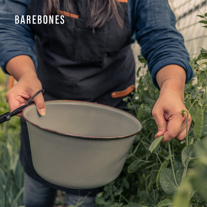 BAREBONES the United States Kitang outdoor vintage enamel basin European style to do old multi-purpose washing dishes mixing bowl 2 packs