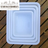 Небольшая толстая пластиковая белая квадратная квадратная квадратная квадратная пластина ледяная коробка коробка компонента компонента коробка компонента еженедельно