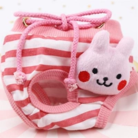 Физиологические брюки-брюки розовый кролик белый порошок полосатый -G84-N