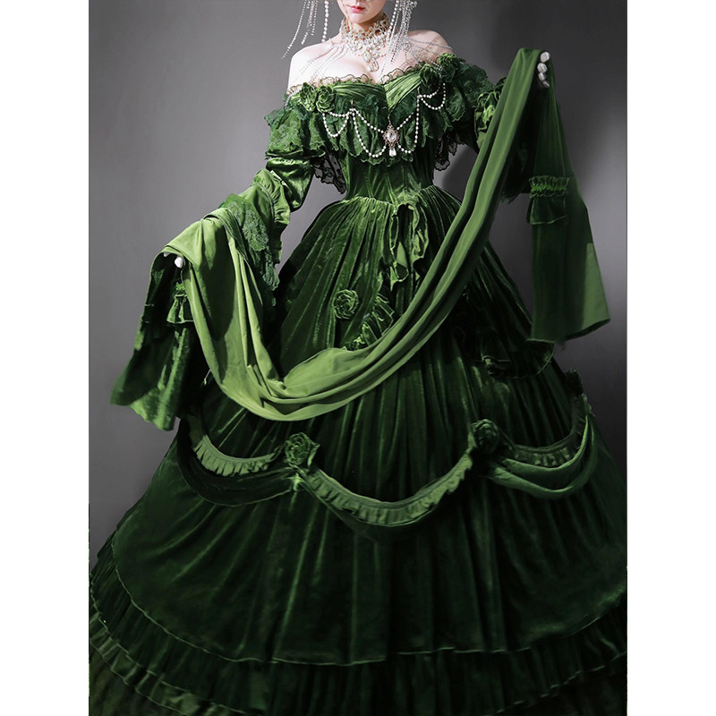 green velvet victorian dress Dark Green Velvet Flower Girl Dress Birthday Wedding party Bridesmaid Holiday Black Velvet Flower Girl Dress, Dark Green / 8 main image 0