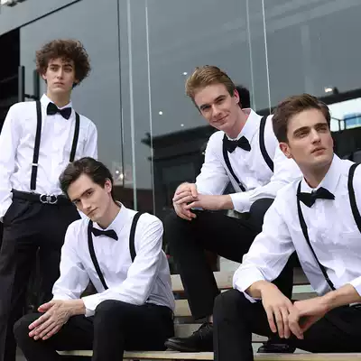 Rental best man suit 2021 spring and summer new brother suit white shirt long-sleeved wedding dress formal