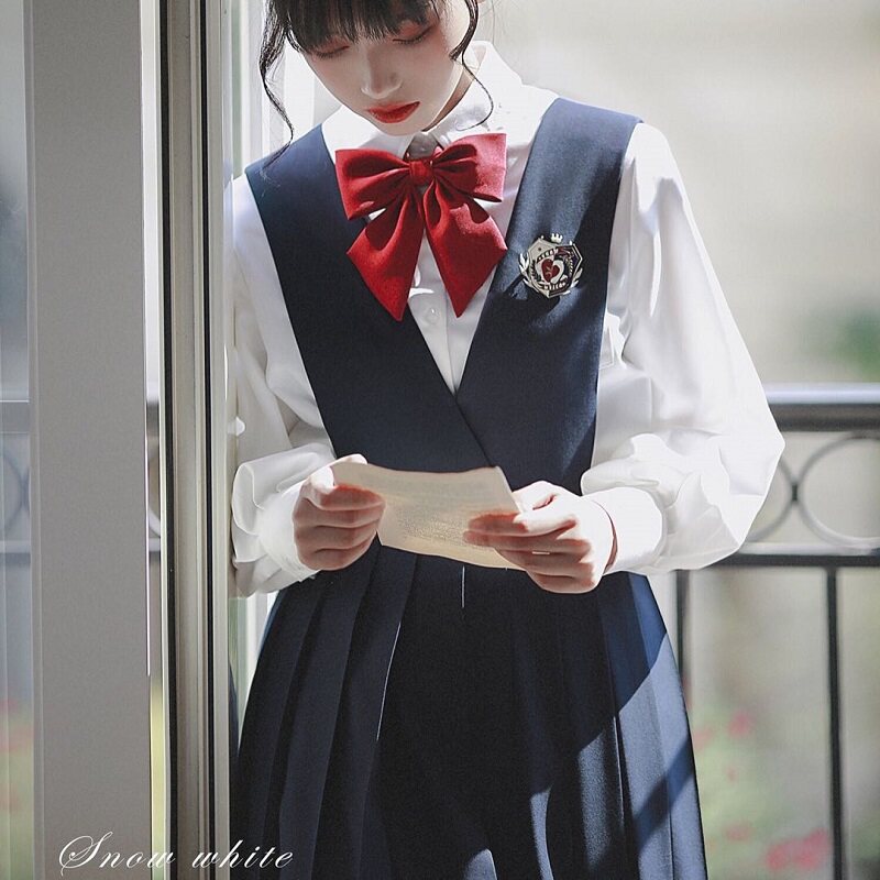 Genuine jk uniform milk skirt basic model orthodox student slim card milk skirt navy blue Japanese dress summer