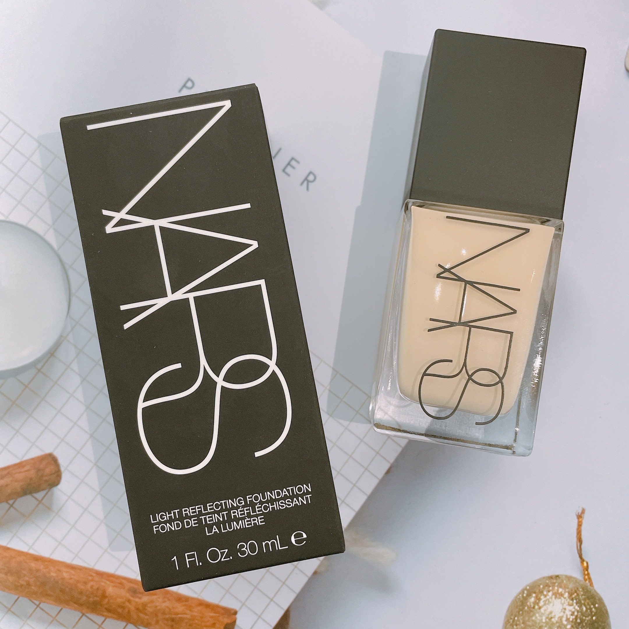 Nars new super square bottle streamer beauty muscle foundation trial package L0 L1 L2 L3 L3 5 L4 sub-pack test color