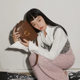 Songmont Большая сумка для тофу, серия сброса, дизайнерская квадратная сумка через плечо из воловьей кожи первого слоя, Ян Цзы в том же стиле