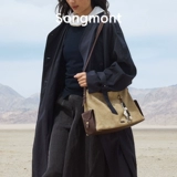 Сумка Songmont Yamashita Hobo от Li Na, повседневная мягкая сумка через плечо из воловьей кожи растительного дубления, новая модель лета 2024 года, выбор цвета среднего копченого черного дерева