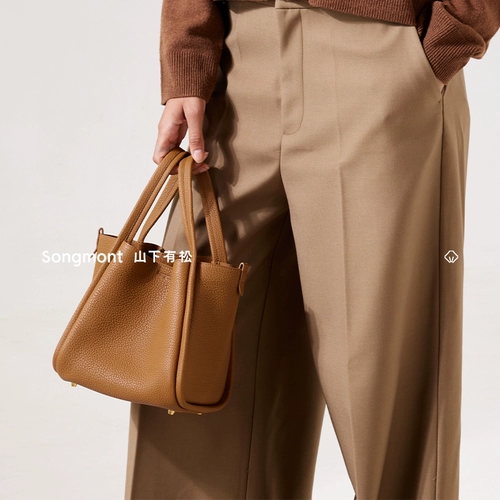 Songmont Дизайнерская кожаная корзина, вместительная и большая портативная сумка, воловья кожа, изысканный стиль