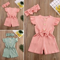 Kids Summer Clothes Baby Girls Rompers Jumpsuit Outfits Suit