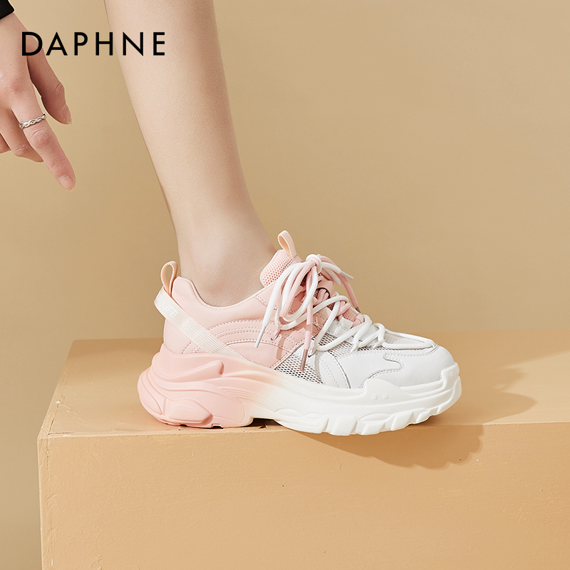 Daphne daddy shoes women's shoes 2022 new spring and autumn thick bottom all-match casual popular sports shoes ins tide