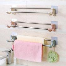  Paste shelf Balcony single pole simple wall-mounted plastic toilet towel rack punch-free toilet wall
