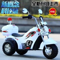  New childrens electric car motorcycle charging with music and lighting baby tricycle can sit 0-4 years old stroller
