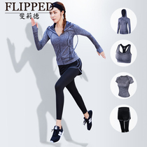 Autumn and winter sports suits womens leisure running gym clothes Net Red Winter Yoga fast clothes long sleeve yoga clothes