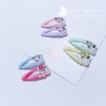 Lily studio handmade pet headdress Teddy Yorkshire Shih Tzu Marzis 2cm flash diamond small bb clip
