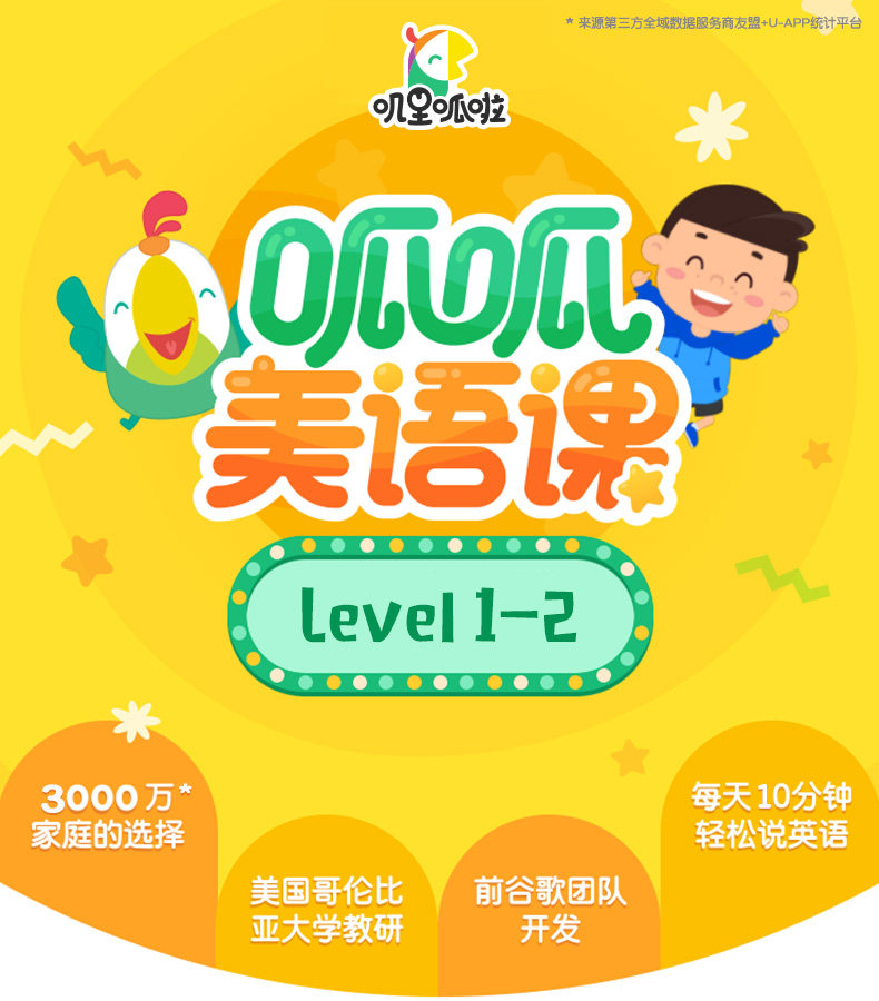 学英语零基础呱呱美语课level1+2自然拼读幼儿英语启蒙 网盘视频下载