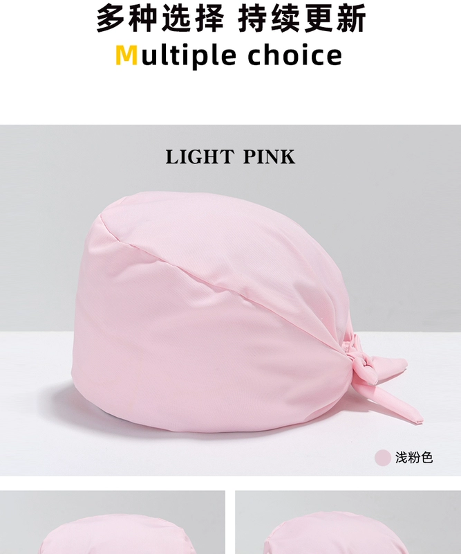 Phòng mổ mũ nữ cotton nguyên chất có thể điều chỉnh nam hóa trị ngón chân nắp mỏng nha khoa nha khoa y tá làm việc mũ cách đội mũ y tế mũ đội đầu y tế